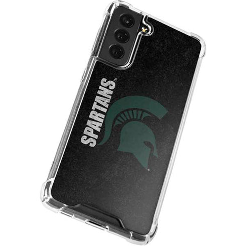 Michigan State University Bold Spartans Logo Galaxy S21 FE Clear Case