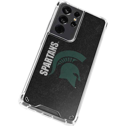 Michigan State University Bold Spartans Logo Galaxy S21 Ultra 5G Clear Case