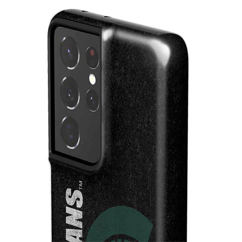 Michigan State University Bold Spartans Logo Galaxy S21 Ultra 5G Pro Case