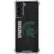 Michigan State University Bold Spartans Logo Galaxy S22 Clear Case