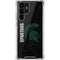 Michigan State University Bold Spartans Logo Galaxy S22 Ultra Clear Case