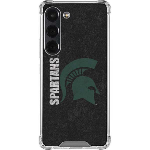 Michigan State University Bold Spartans Logo Galaxy S23 Clear Case
