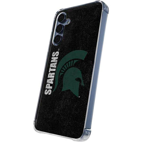 Michigan State University Bold Spartans Logo Galaxy S24 Clear Case