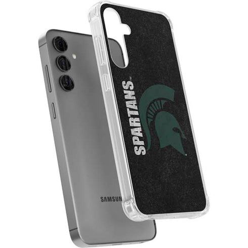 Michigan State University Bold Spartans Logo Galaxy S24 Plus Clear Case