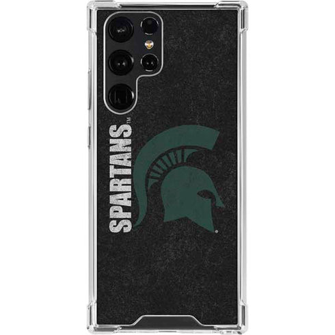 Michigan State University Bold Spartans Logo Galaxy S24 Ultra Clear Case
