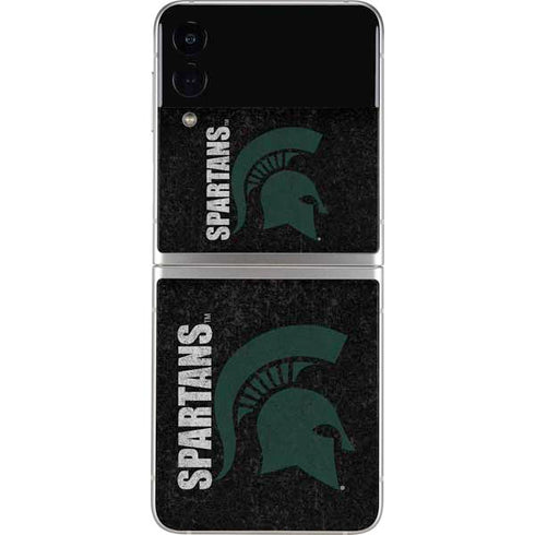Michigan State University Bold Spartans Logo Galaxy Z Flip3 5G Skin