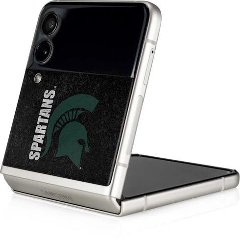 Michigan State University Bold Spartans Logo Galaxy Z Flip3 5G Skin