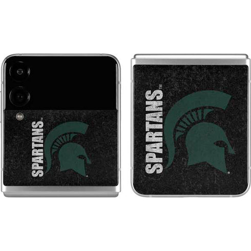 Michigan State University Bold Spartans Logo Galaxy Z Flip4 5G Skin