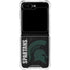 Michigan State University Bold Spartans Logo Galaxy Z Flip5 5G Clear Case