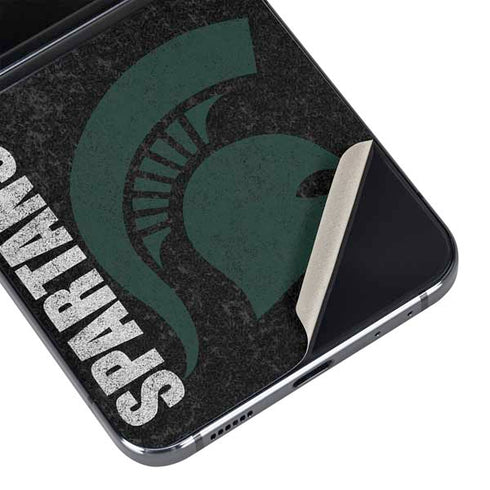 Michigan State University Bold Spartans Logo Galaxy Z Flip5 5G Skin