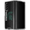 Michigan State University Bold Spartans Logo Galaxy Z Fold4 5G Clear Case