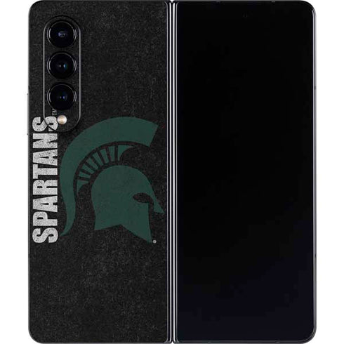 Michigan State University Bold Spartans Logo Galaxy Z Fold4 5G Skin