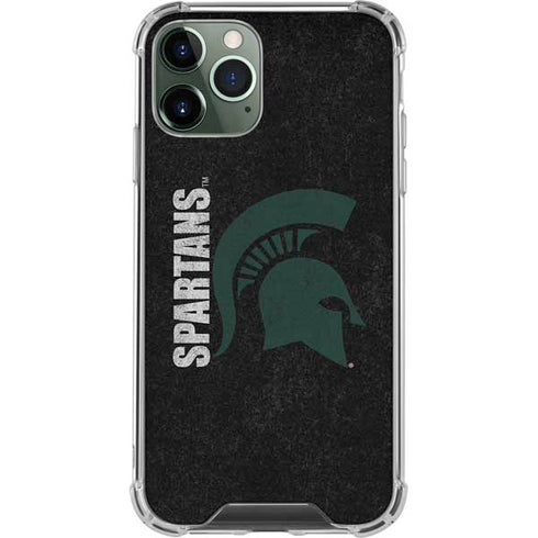Michigan State University Bold Spartans Logo iPhone 11 Pro Max Clear Case