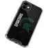 Michigan State University Bold Spartans Logo iPhone 12 Clear Case