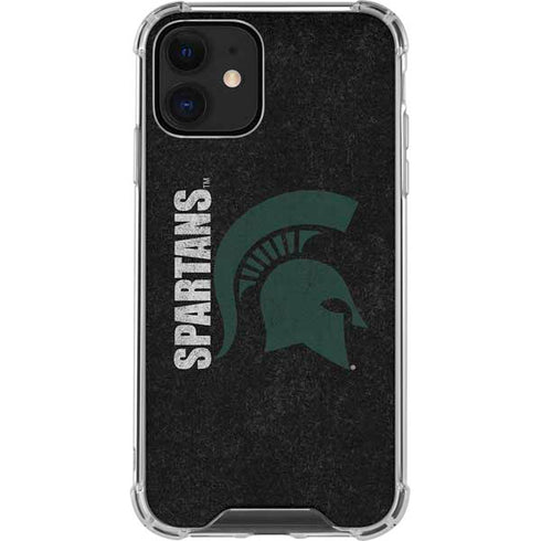 Michigan State University Bold Spartans Logo iPhone 12 Mini Clear Case