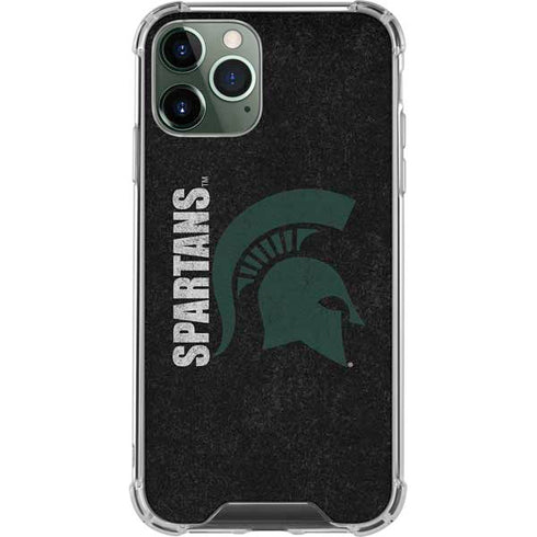 Michigan State University Bold Spartans Logo iPhone 12 Pro Clear Case