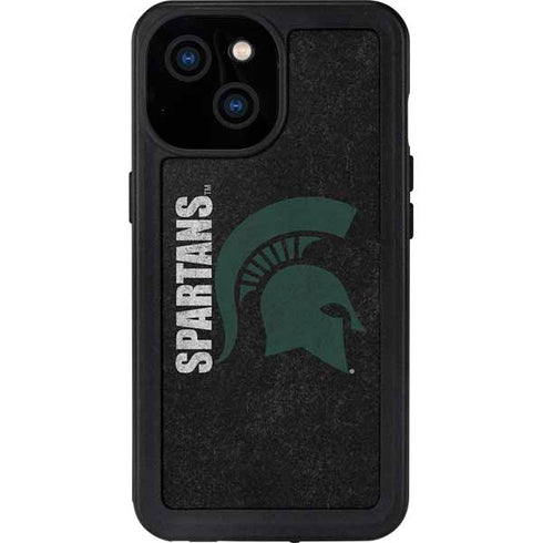 Michigan State University Bold Spartans Logo iPhone 13 Mini Waterproof Case