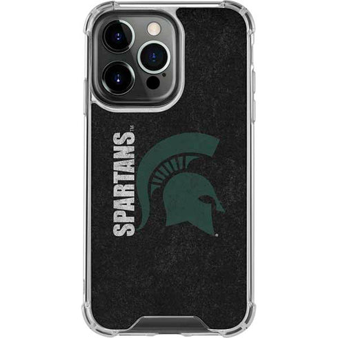 Michigan State University Bold Spartans Logo iPhone 13 Pro Clear Case