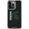 Michigan State University Bold Spartans Logo iPhone 13 Pro Clear Case