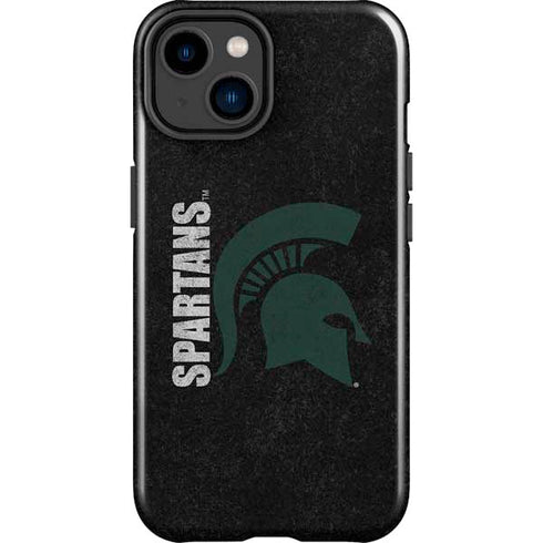 Michigan State University Bold Spartans Logo iPhone 15 Plus Impact Case