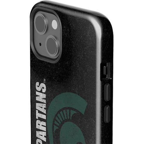 Michigan State University Bold Spartans Logo iPhone 15 Plus Impact Case