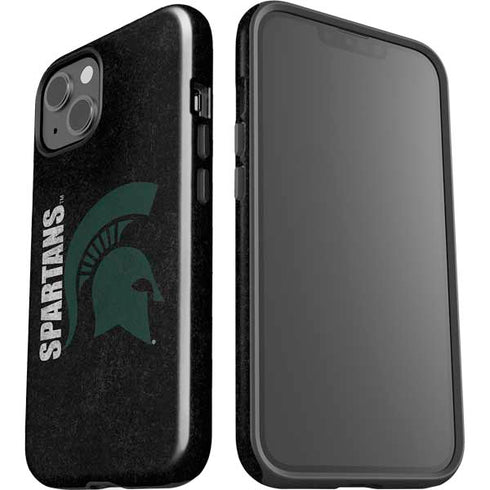 Michigan State University Bold Spartans Logo iPhone 15 Plus Impact Case