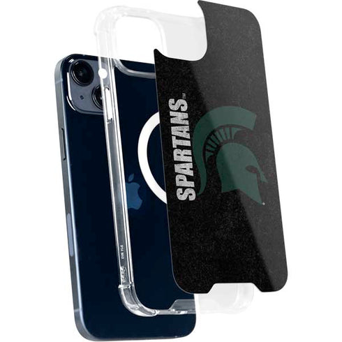 Michigan State University Bold Spartans Logo iPhone 15 Plus MagSafe Case