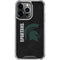 Michigan State University Bold Spartans Logo iPhone 15 Pro Clear Case
