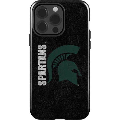 Michigan State University Bold Spartans Logo iPhone 14 Pro Impact Case