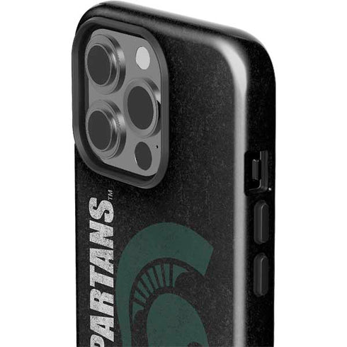 Michigan State University Bold Spartans Logo iPhone 15 Pro Impact Case