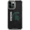 Michigan State University Bold Spartans Logo iPhone 14 Pro Max Clear Case