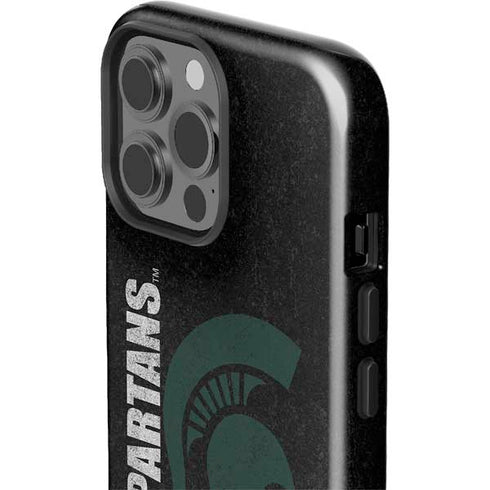 Michigan State University Bold Spartans Logo iPhone 15 Pro Max Impact Case