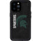 Michigan State University Bold Spartans Logo iPhone 14 Pro Max Waterproof Case