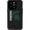 Michigan State University Bold Spartans Logo iPhone 14 Pro Waterproof Case
