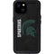Michigan State University Bold Spartans Logo iPhone 15 Plus Waterproof Case