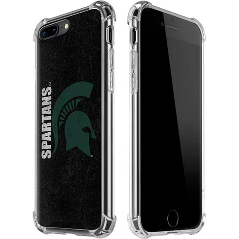 Michigan State University Bold Spartans Logo iPhone 7/8 Plus Clear Case