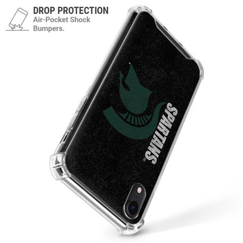 Michigan State University Bold Spartans Logo iPhone XR Clear Case