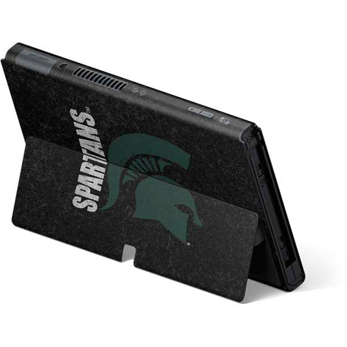 Michigan State University Bold Spartans Logo Nintendo Switch OLED (2021) Skin