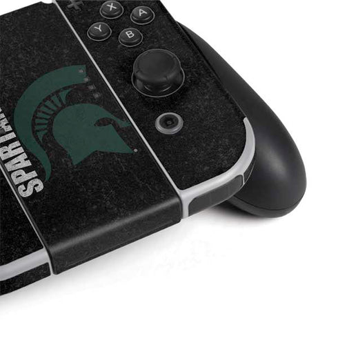 Michigan State University Bold Spartans Logo Nintendo Switch OLED (2021) Skin