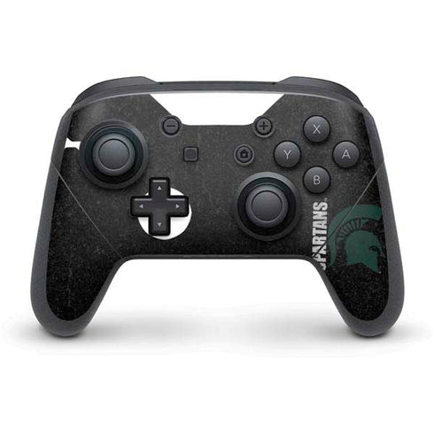 Michigan State University Bold Spartans Logo Nintendo Switch Pro Controller Skin