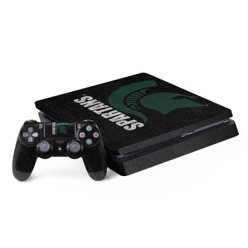 Michigan State University Bold Spartans Logo PS4 Slim Bundle Skin