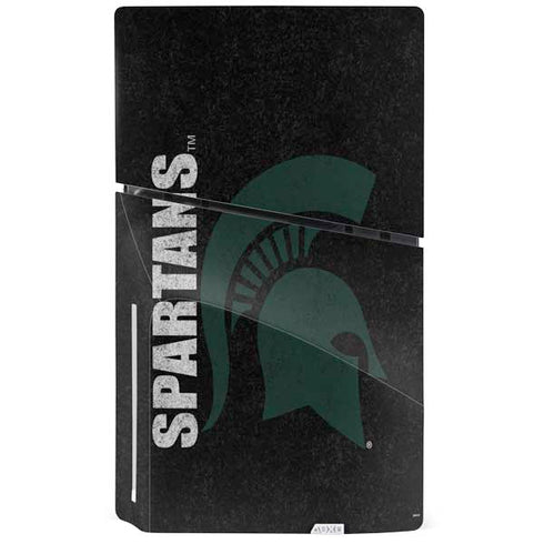 Michigan State University Bold Spartans Logo PS5 Slim Disk Bundle Skin