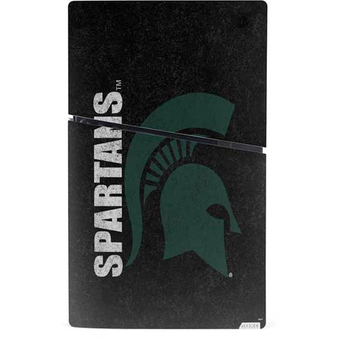 Michigan State University Bold Spartans Logo PS5 Slim Digital Edition Bundle Skin