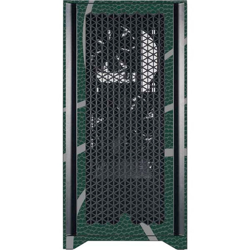 Michigan State University Green Basketball Corsair 4000D Tempered Glass Mid-Tower ATX Case Skin