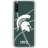 Michigan State University Green Basketball Galaxy A10e Clear Case
