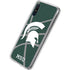 Michigan State University Green Basketball Galaxy A10e Clear Case