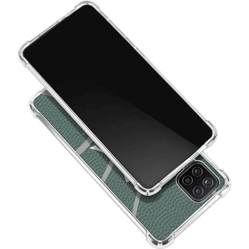 Michigan State University Green Basketball Galaxy A12 Clear Case