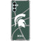 Michigan State University Green Basketball Galaxy A13 5G Clear Case