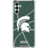 Michigan State University Green Basketball Galaxy A13 5G Clear Case