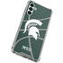 Michigan State University Green Basketball Galaxy A13 5G Clear Case